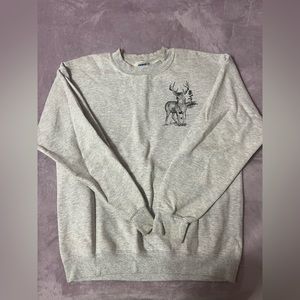 Women’s Gray Deer Crewneck